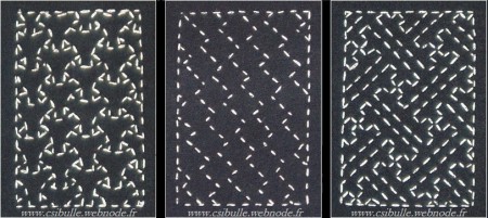 Inspiration sashiko 1/9 à 3/9, mars 2014